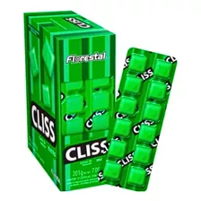 Chiclete Cliss Cartela Menta Florestal 201g 1cx C/ 12un