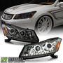 Par Faros Negro Interior Led Drl Honda Accord Ex 2003 3.0l