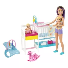 Barbie Muñeca Skipper Guardería De Bebés 10+ Sorpresas