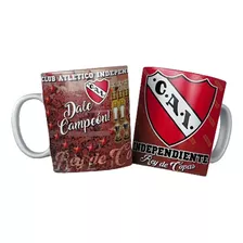 Taza De Cerámica Independiente Diablo Rojo Premium Con Caja