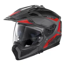 Capacete Moto Nolan N70-2x Torpedo Cinza/vermelho (42)