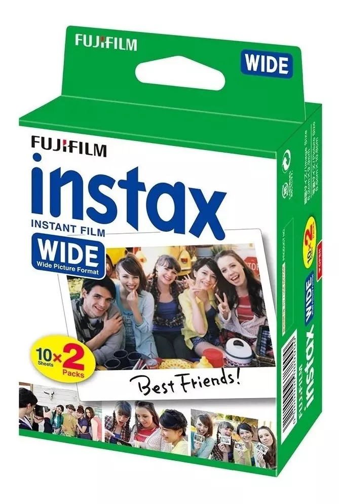 Filme Fujifilm P/ Instax Wide 300 - Caixa Com 20 Fotos