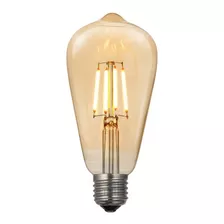 Lámpara Led Multifilamento Vintage Edison 4w E27 Retro St64