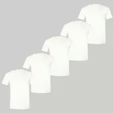 Playeras Caballero Blanco Hombre Paquete 5 Playeras Gildan