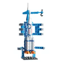 Blocos De Construção Brinquedo Foguete Astronauta + Brinde