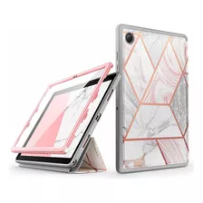 Funda Para Samsung Galaxy Tab A8 - Marmol Rosa/blanco