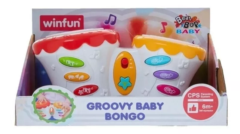 Bongo Tambor Musical Winfun Groovy Baby Luces Sonidos