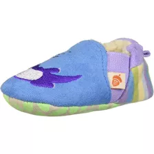 Bellota Baby Girls Easy-on Toddler Moc Slipper, Ocean Blue O