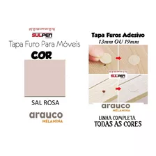 Kit 3 Cartelas Tapa Furo 13mm - Sal Rosa Arauco