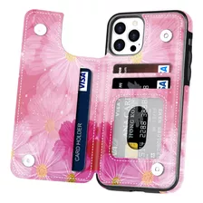 Hoofur Funda Para Phone 14 Pro, Ajuste Delgado, De Piel De