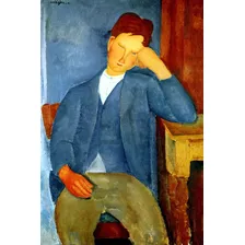 O Jovem Aprendiz 1918 De Modigliani Em Tela 51 Cm X 34 Cm