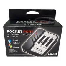 Interfaz Audio Nux Portatil Usb Pocket Port