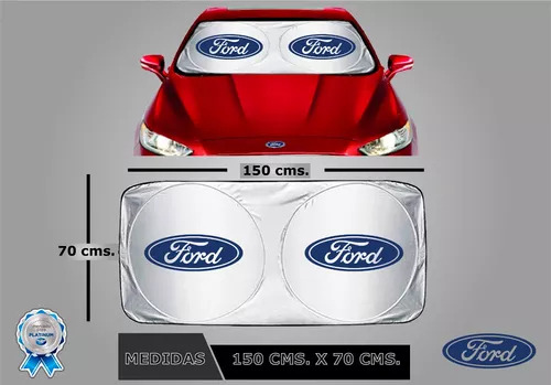 Sombra Para Auto Ford Fiesta Se 2015 Impermeable Logo T2. Foto 3