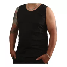 Camiseta Musculosa Algodón Negro
