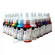 Kit 12 Tintas Eletric Ink Tattoo Tatuagem 15ml - Promoção