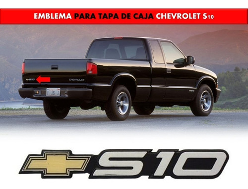 Emblema Para Tapa De Caja Chevrolet S10 91-04 Foto 2