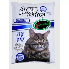 Arena Para Gatos Premium 15kg Biomaa (5 Bolsas De 3kg C/u)