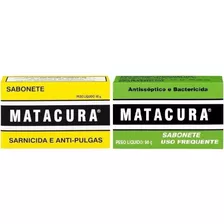 Sabonete Matacura Antipulgas 80g + Matacura Antisséptico 90g