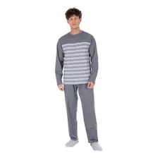 Pijama Longo Inverno Frio Adulto Masculino 