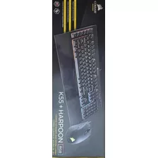 Kit Teclado E Mouse Gamer Corsair K55+harpoon Rgb 6.000dpi