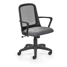 Silla Oficina Escritorio Gas Basculante Base Negra - Fresa