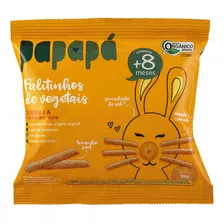 Palitinhos De Vegetais Orgânicos Cenoura 20g - Papapá