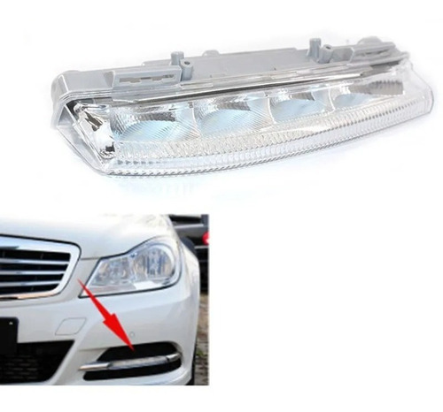 1 Par Neblineros Led Mercedes Clases C E Slk 2007-15 Foto 2