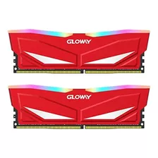 Memoria Ddr4 Gloway 2x8gb 16gb 3200mhz Vermelha E Com Rgb