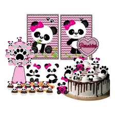 Kit Festa Casa Panda Monta Facil Decoração Aniversário Top