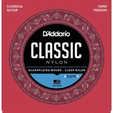 Encordado Guitarra Clasica Ej27h Alta Tension Daddario 