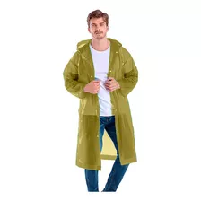 Impermeable De Color Para Adulto Pvc Tipo Gabardina 