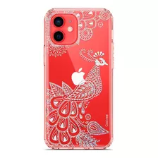 Coolwee Clear Glitter Compatible Con iPhone 12 Mini Funda Th