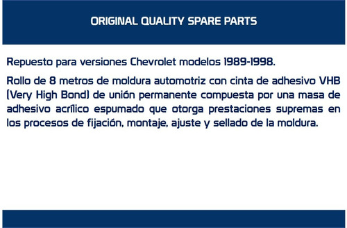 Moldura Chevrolet Versin 400ss (2 Uds) Foto 4