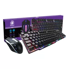 Kit Teclado E Mouse Gamer Teclado Multimídia E 1200 Dpi 5+