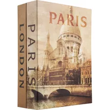 Barska Paris Y Londres Dual Lockbox Libro Con Bloqueo De Te