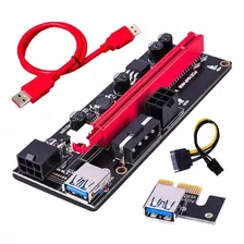 Riser Ver 009s Pcie 6pin 16x Mineria Express Usb Btc X6 Unid