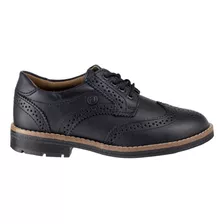 Zapatos Derby Bostonianos Escolar Niño Audaz 433702-a Negro 