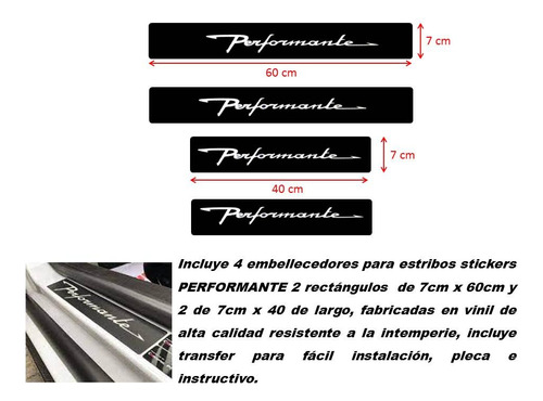 Cinta Protectora Embellecedora Estribos Para Autos Tuning Gt Foto 3