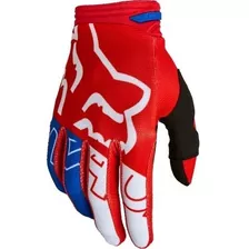 Guantes Fox 180 Skew Rojo Azul