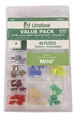 Littelfuse Value Pack 40x Mini Fusibles Atm Kit Diagnstico Foto 4