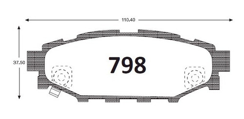 Pastillas De Frenos Traseras Subaru Impreza Sx 1.6 2012-2020 Foto 2