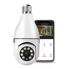 Camera Ip Inteligente Lampada Panoramica Yoosee Wifi E Espiã Cor Branco