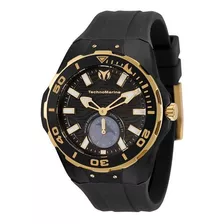 Reloj Pulsera Technomarine Cruise Tm-120015, Para Hombre, Con Correa De Silicona Color Negro Y Hebilla Simple