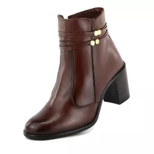 Bota Feminina Cano Médio Couro 9038 Pinhao