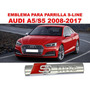 Emblema Quattro/parrilla Audi A5/s5 2008-2023 Negro/rojo