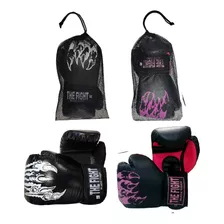 Kit 2 Pares Luva Muay Thai The Fight