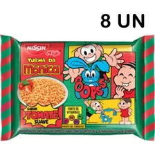 Kit Com 8 Miojo Nissin Lamen Turma Da Mônica Tomate 85g