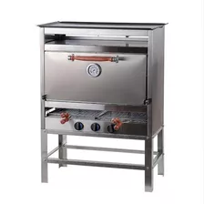 Horno Pizzero 6 Moldes Multifuncion Con Plancha Multiple Acero Inoxidable 