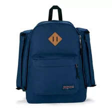 Mochila Jansport Casual Escolar Lap Top Field Pack Color Azul Marino Diseño De La Tela Liso