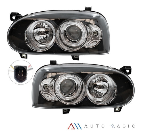 Faros C/lupa Ojo Angel Golf A3 93-99 Foto 3